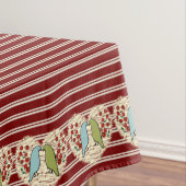 冬の鳥と果実が大好き60インチx 84インチ テーブルクロス (インサイチュ)