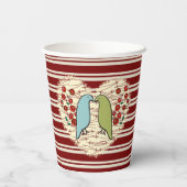 冬の鳥と果実が大好き 紙コップ (裏面)