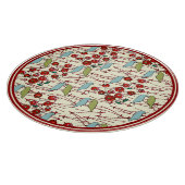 冬の鳥と果実のチャキュテリーボード カッティングボード (角)