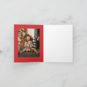 冬の鳥の図解入りの、写真付きの写真 シーズンカード (内部)