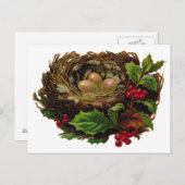 冬の鳥の巣 ポストカード (正面/裏面)