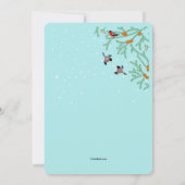 冬の鳥の招待状 招待状 (裏面)