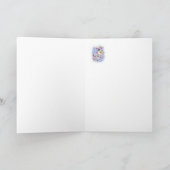 冬の鳥の果実の霜の降りたな窓ありがとう サンキューカード (内部)