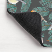 冬の鳥の枝 マウスパッド (コーナー)