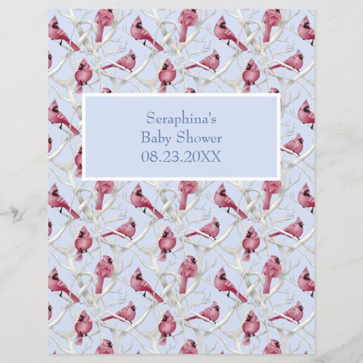 冬の鳥の赤ちゃんシャワー予測とアドバイス (裏面)