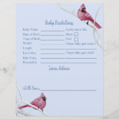 冬の鳥の赤ちゃんシャワー予測とアドバイス (正面)