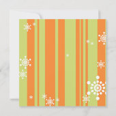 冬の鳥の赤ちゃん女の子赤ちゃんシャワー 招待状 (裏面)