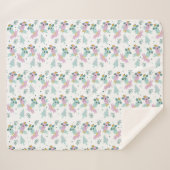 冬の鳥クリスマスツリーアイスバーグドードル シェルパブランケット (正面(横))