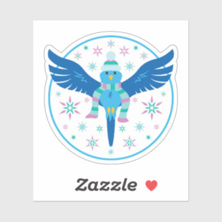 冬の鳥シール シール