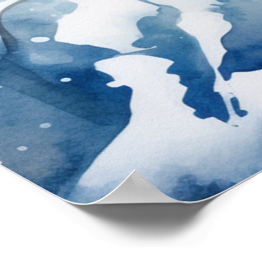 冬の鳥ポスター ポスター (角)