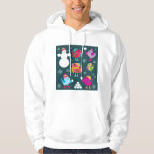 冬の鳥遊の雪と雪だるま パーカ (正面)