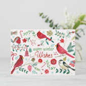 冬の鳥 - あたたかな願い シーズンカード (スタンド正面)