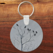 冬の鳥 キーホルダー (正面)