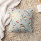 冬の鳥 クッション (ブランケット)