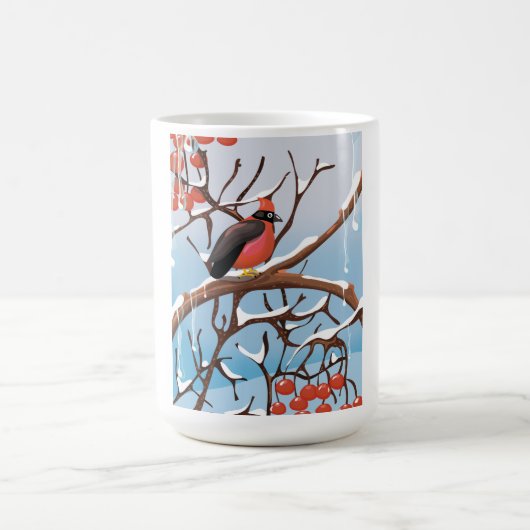 冬の鳥 コーヒーマグカップ (中央)