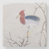 冬の鳥 ストーンコースター (正面)