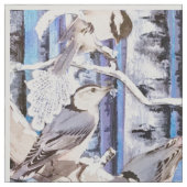 冬の鳥 ファブリック (見本)