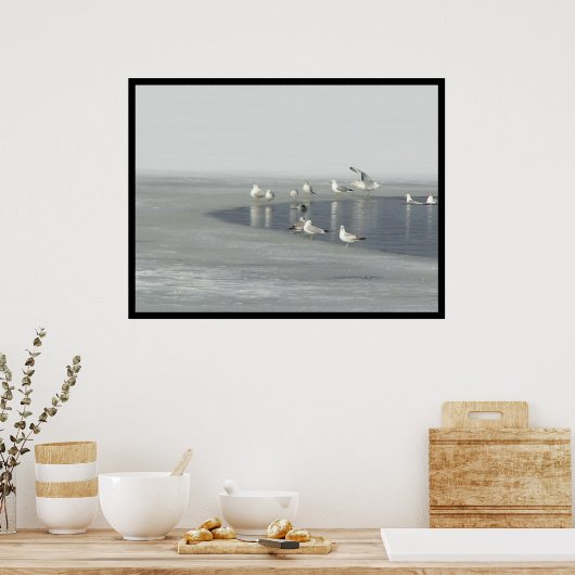 冬の鳥 ポスター (キッチン)