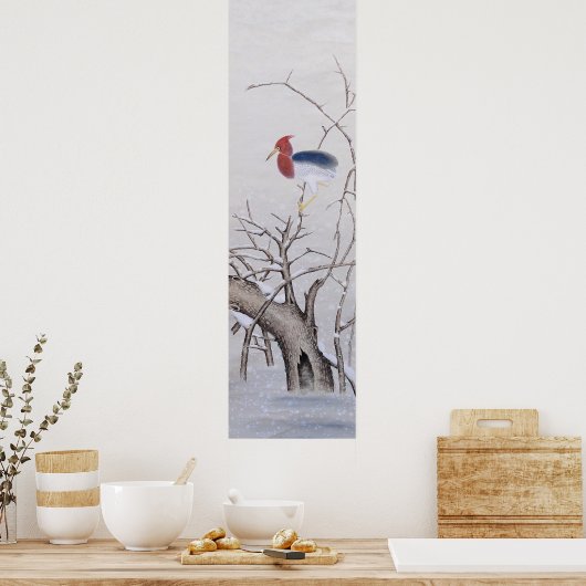 冬の鳥 ポスター (キッチン)