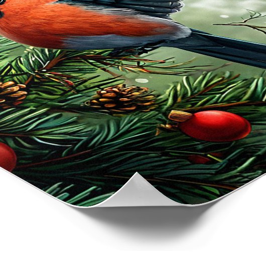 冬の鳥 ポスター (角)