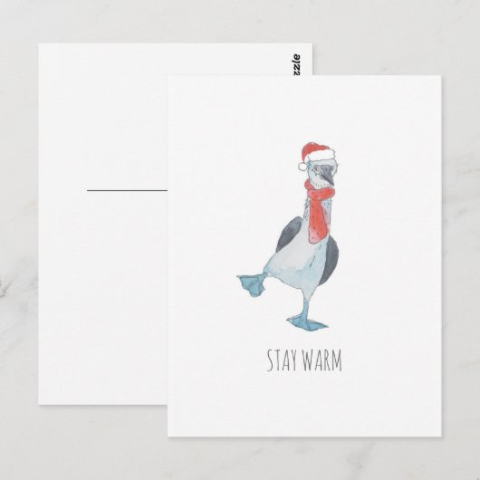 冬の鳥 ポストカード (正面/裏面)