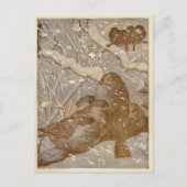 冬の鳥 ポストカード (正面)