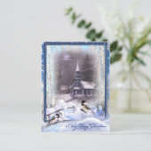 冬の鳥 ポストカード (スタンド正面)