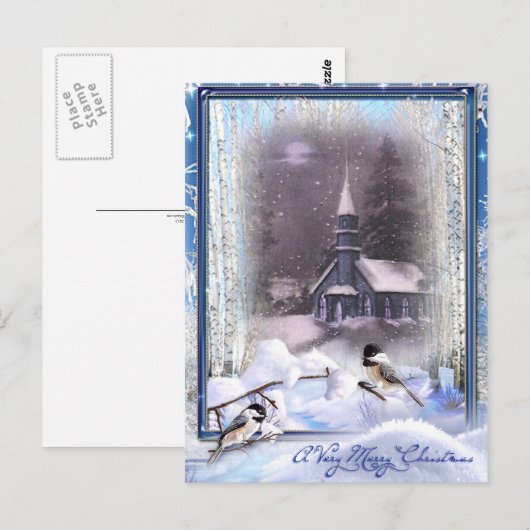 冬の鳥 ポストカード (正面/裏面)