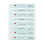 冬の鳥 ラップアラウンドラベル (シート)