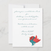 冬の鳥 招待状 (裏面)