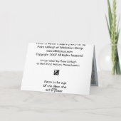 冬の鷲 カード (裏面)