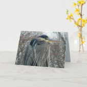 冬の鷲 カード (黄色い花)