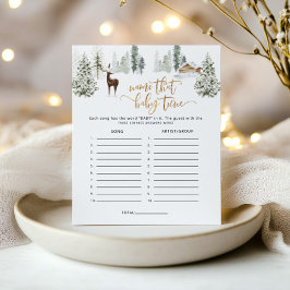 冬の鹿その歌の赤ちゃんシャワーゲームの名前