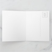 冬の鹿とチチドリ カード (内部)