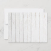 冬の鹿と木の結婚葉 招待状 (裏面)