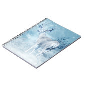 冬の鹿と松 ノートブック (左側)