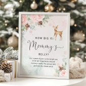 冬の鹿どのように大きいママの腹のゲームポスター ポスター