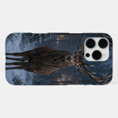 冬の鹿の森 iPhoneケース iPhone 16 Pro Maxケース (裏面横)