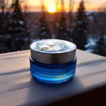 冬の鹿の水の色ベビーシャワー