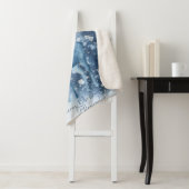 冬の鹿の雪の山クリスマス シェルパブランケット (インサイチュ)