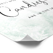 冬の鹿ピンクキャンディーズの数を推測するポスター ポスター (角)