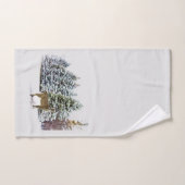 冬の鹿ワンダーランドホリデータオルセット バスタオルセット (ハンドタオル)