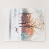 冬の鹿3 ジグソーパズル (横)