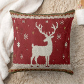 冬の鹿 クッション (ブランケット)