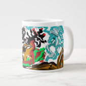 冬の鹿 ジャンボコーヒーマグカップ (正面右)