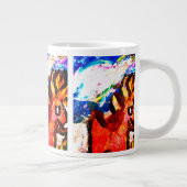 冬の鹿 ジャンボコーヒーマグカップ (右)