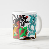 冬の鹿 ジャンボコーヒーマグカップ (正面右)