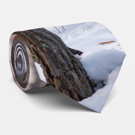 冬の鹿 ネクタイ (ロール)