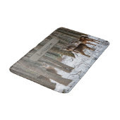 冬の鹿 バスマット (アングル)