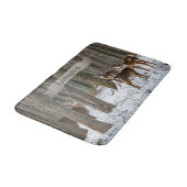 冬の鹿 バスマット (アングル)